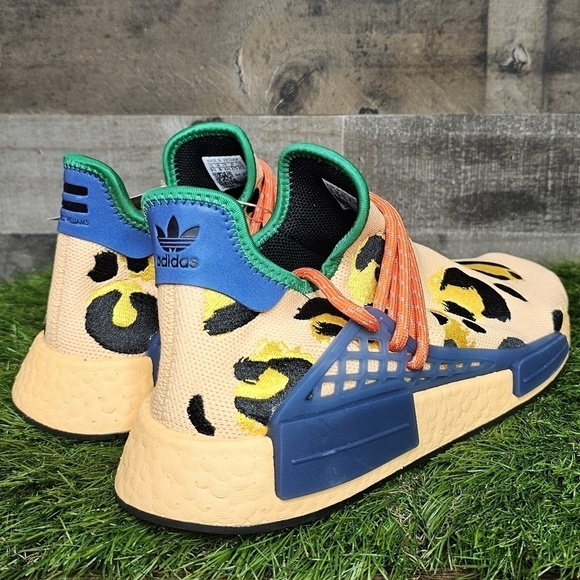 ADIDAS X PHARRELL WILLIAMS HU NMD ANIMAL PRINT Pulse Amber HP3221 - Picture 5 of 12
